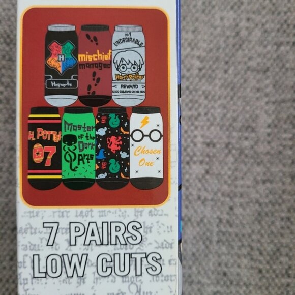 2 boxes Of Thrones Fire & Blood/Harry Potter 7 pack Low cut socks - Picture 2 of 8
